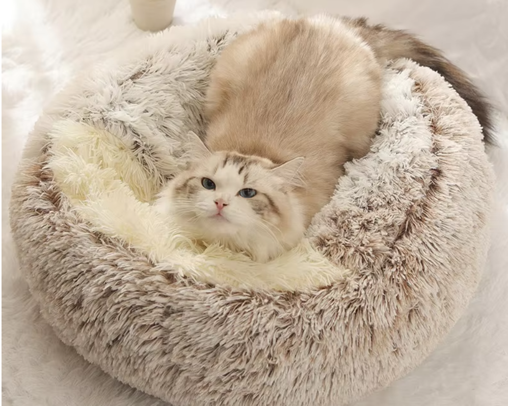 TailsUp™ PawPlush Retreat. Pet Cat Dog Bed.