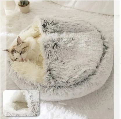 TailsUp™ PawPlush Retreat. Pet Cat Dog Bed.