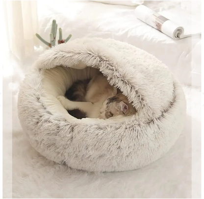 TailsUp™ PawPlush Retreat. Pet Cat Dog Bed.