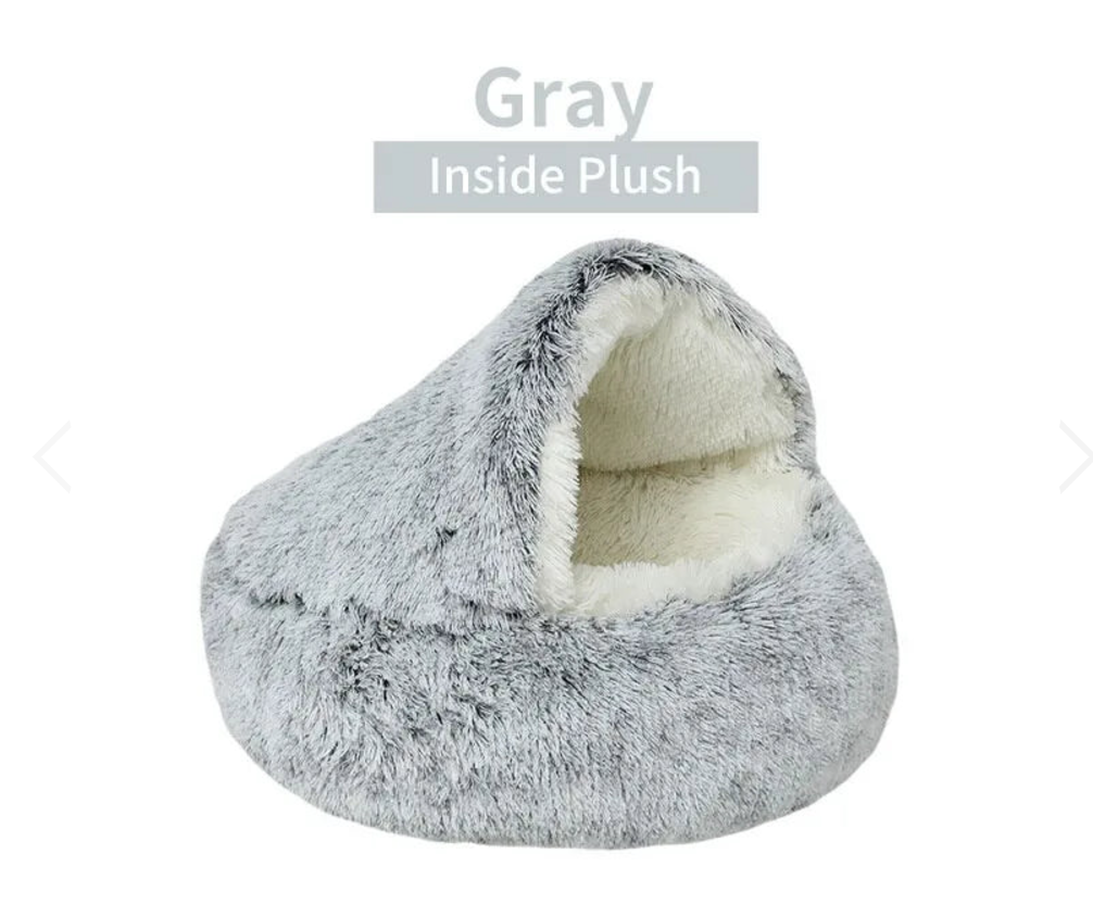 TailsUp™ PawPlush Retreat. Pet Cat Dog Bed.